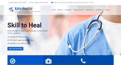 Desktop Screenshot of kalrahospital.in
